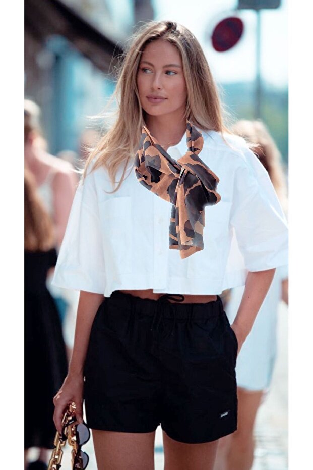 حقيبة وشاح بنقشة الفهد - 1