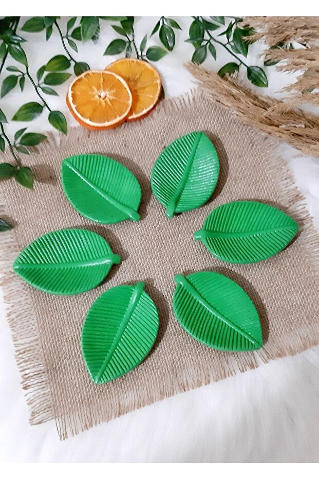Coffee Serving/Leaf Designed Dragee/Turkish Delight Dishes, 6-pcs.