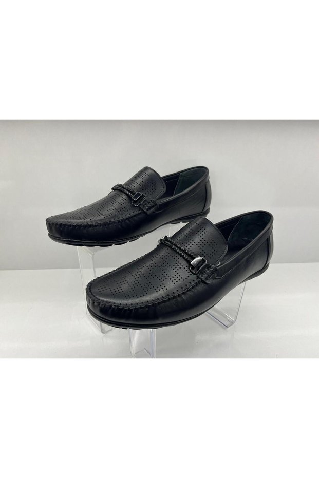 Orthopedic Sole 4274 Black Men's Leather Shoes