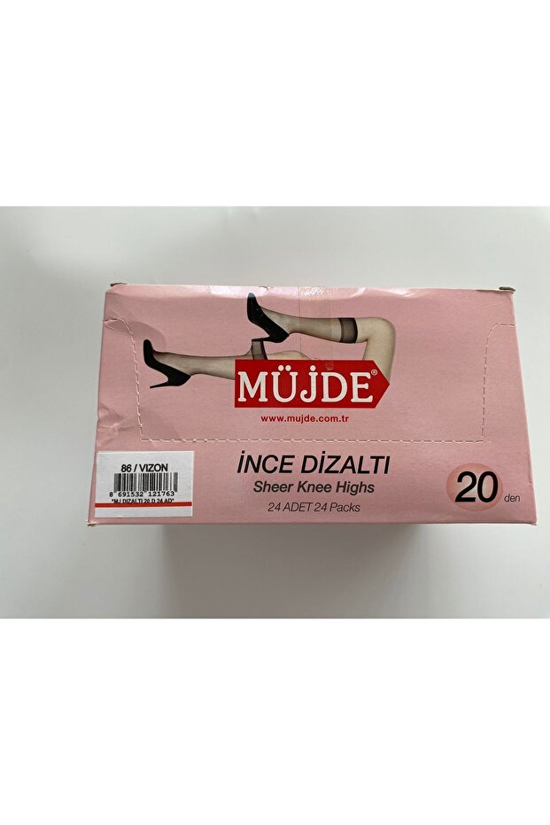 Diz Altı Çorap 86 Vizon - 2