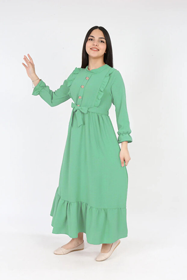 Young Girl's Long Hijab Dress