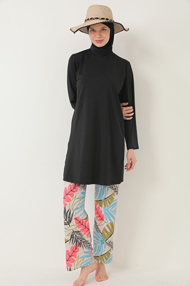 W pełni zakryty strój kąpielowy hidżab z lycry - 2