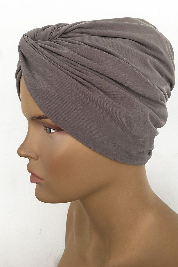 Bone Hazır Türban Tek Düğüm Bone Kadın Tesettür Bone Vizon Dış Bone Hijab Geçmeli Bone - 3