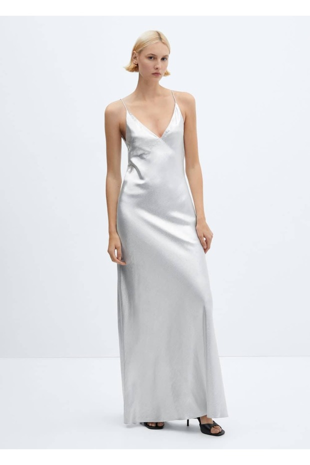 Rochie metalica lunga - 2