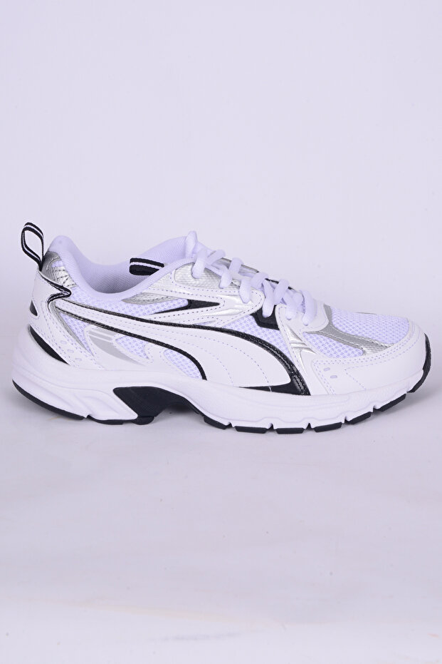 392322-01 Milenio Tech Mesh Comfortable Sole Flexible White Daily Unisex Sports Shoes