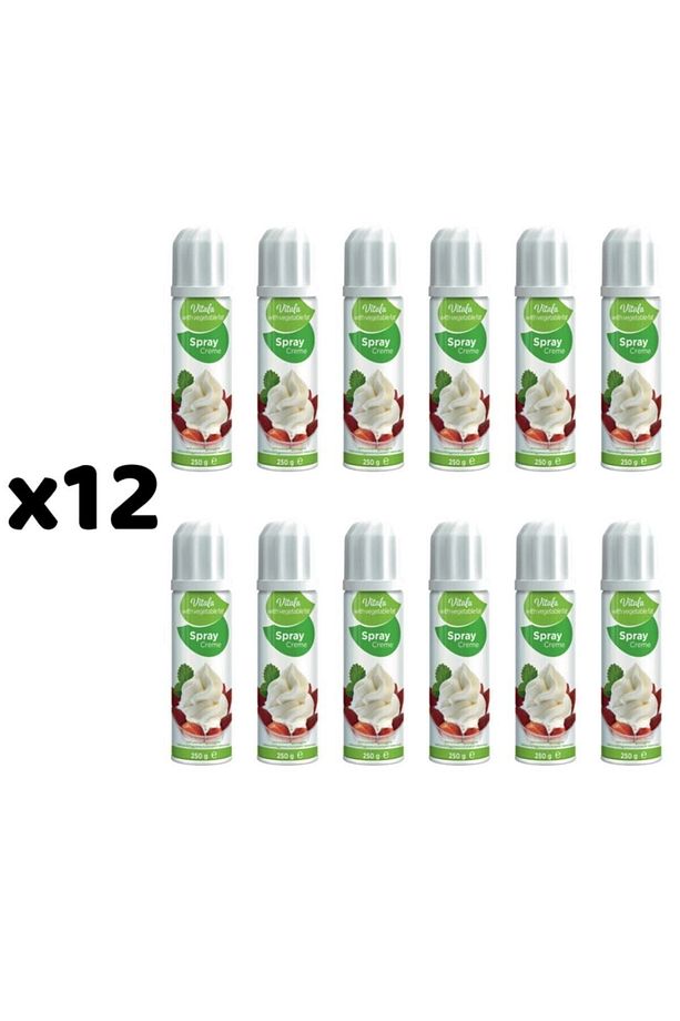 12 Adet Sprey Krema Kremşanti 250ML - 1