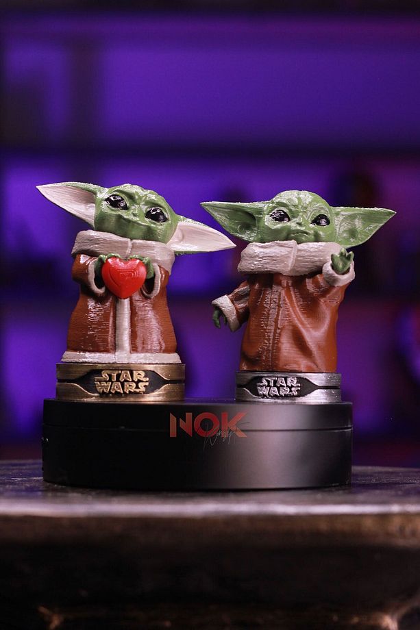 Baby Yoda Grogu Seti 2'li / Kalpli Baby Yoda&Grogu Star Wars - 1