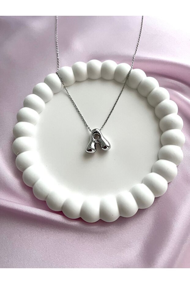 Women's Asymmetrical Letter Necklace, Letter a Necklace