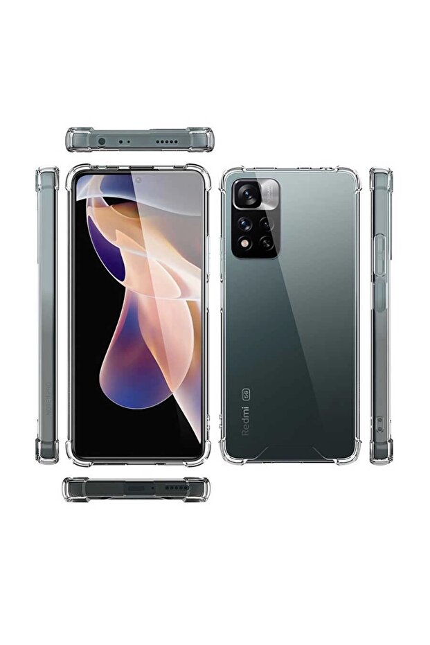 حافظة متوافقة مع هاتف Xiaomi Redmi Note 11 Pro Plus 5G من السيليكون المقاوم للصدمات