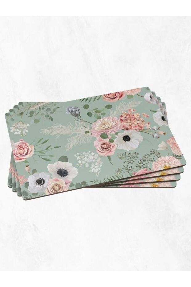 مجموعة مكونة من 4 قطع من أدوات المائدة الأمريكية ذات قاعدة الفلين وقاعدة أطباق العرض - 2