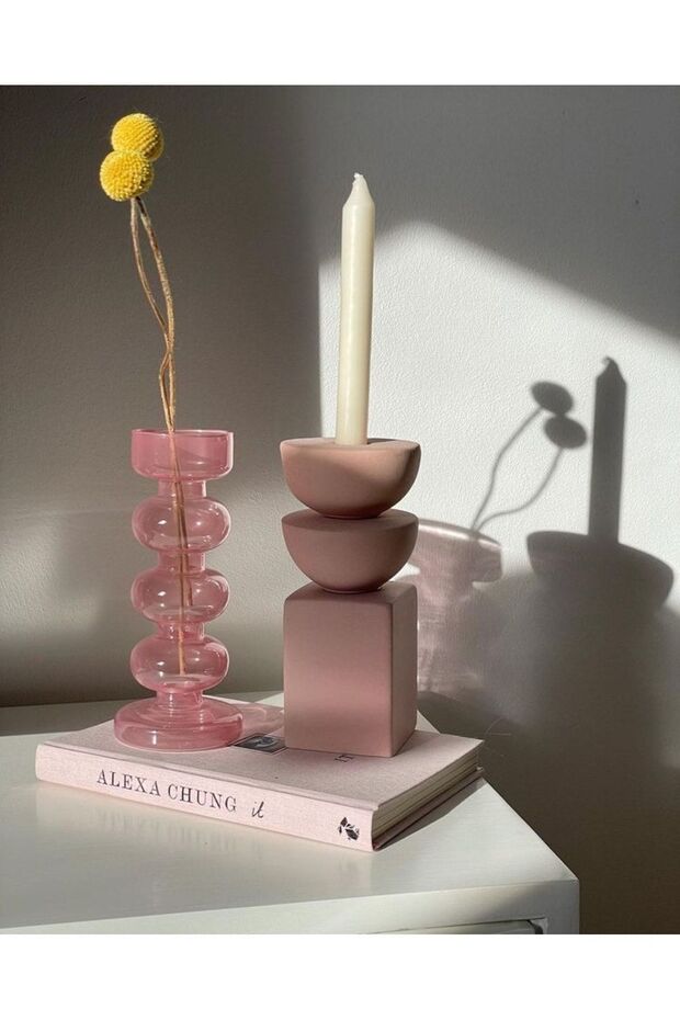 Modern Tasarım Şamdan ( Sadece Mumluk ) - 1