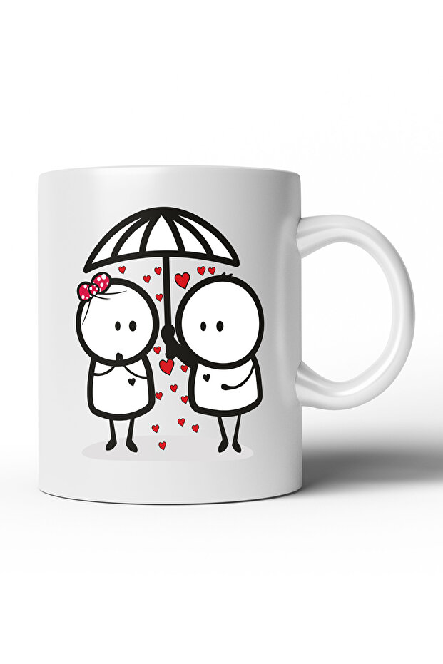 كوب بتصميم خاص مطبوع على شكل قلب - SVG04