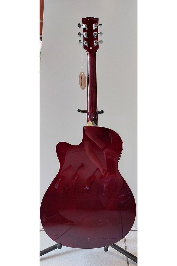 Usb Girişli Ekolayzırlı Elektro Akustik Gitar(BORDO) - 5