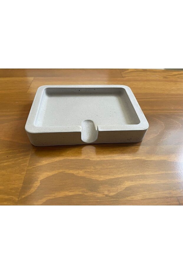 طبق صابون خرساني رمادي - 3