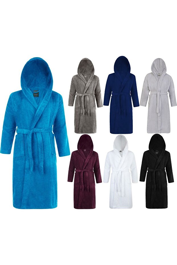 Kapşonlu Bornoz - 4