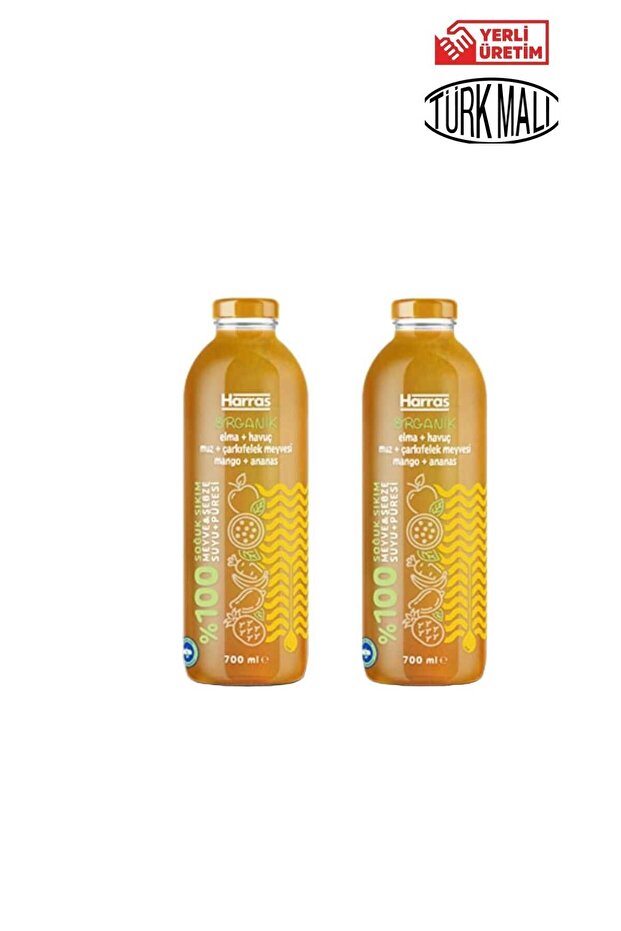ORGANİK %100 SARI MEYVE SUYU 700 MLX2 ADET - 1