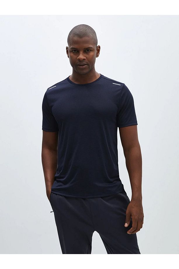 LCW Active DRY-TECH Bisiklet Yaka Kısa Kollu Erkek Tişört - 1