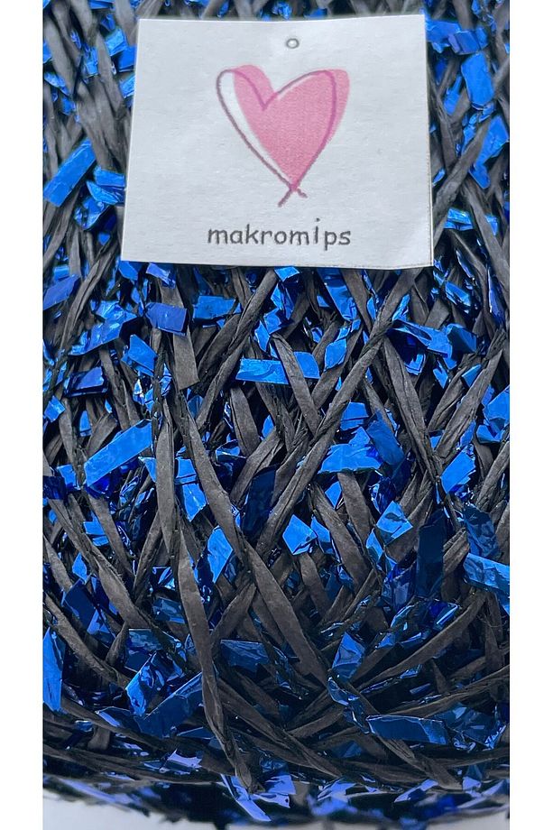 Premıum Metalik Confeti Kâğıt Rafya Ip(50gr/m+-5)Simli Parlak Abiye Polyester Çanta Şapka Örgü ipi - 2