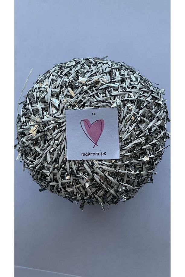 Premıum Metalik Confeti Kâğıt Rafya Ip(50gr/m+-5)Simli Parlak Abiye Polyester Çanta Şapka Örgü ipi - 3