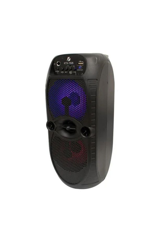 Ktx-1526 Büyük Hoparlör Işıklı Bluetooth Hoparlör 4 Inç × 2 85 Db Speaker Radyo-usb-tf Giriş - 1