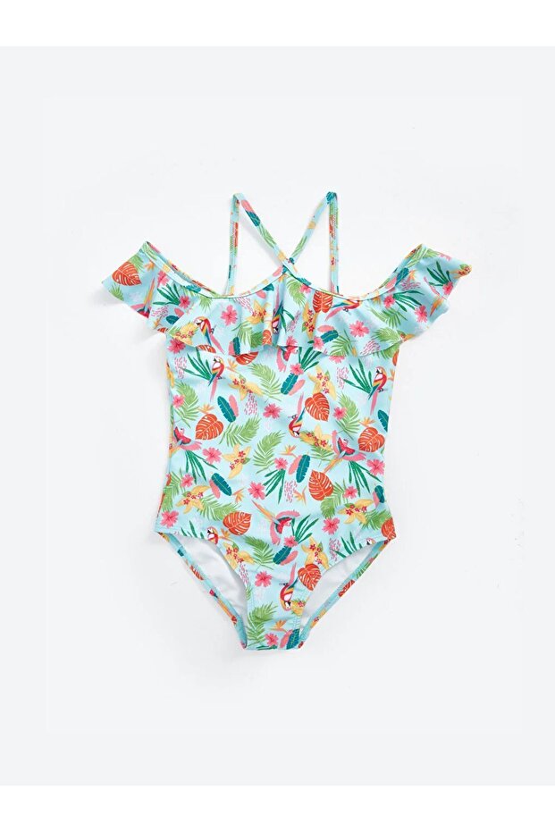 Girls' Swimsuit with Quick Dry Print