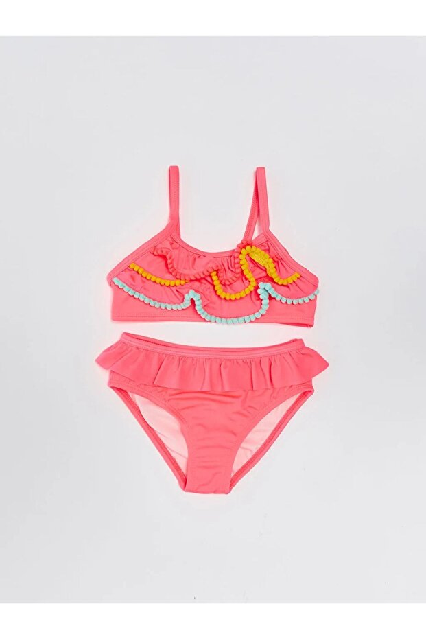 Lcw Baby Stretchy Fabric Printed Baby Girl Bikini Set