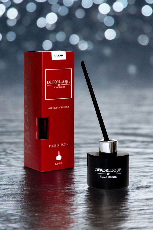 Okyanus Oda Kokusu Siyah Çubuklu Ortam Kokusu Ofis Parfüm Reed Diffuser 130 ml - 2