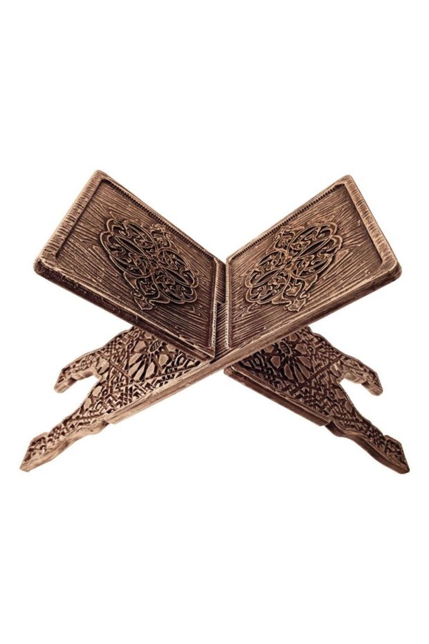 Quran Reading Rahle Folding Place Rahle Lüz Carved Patterned Rahle