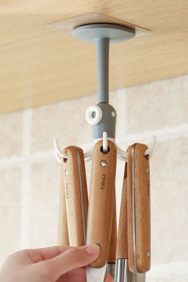 علاقة حائط نيكوبار باللون الرمادي - متعددة الأغراض - 1