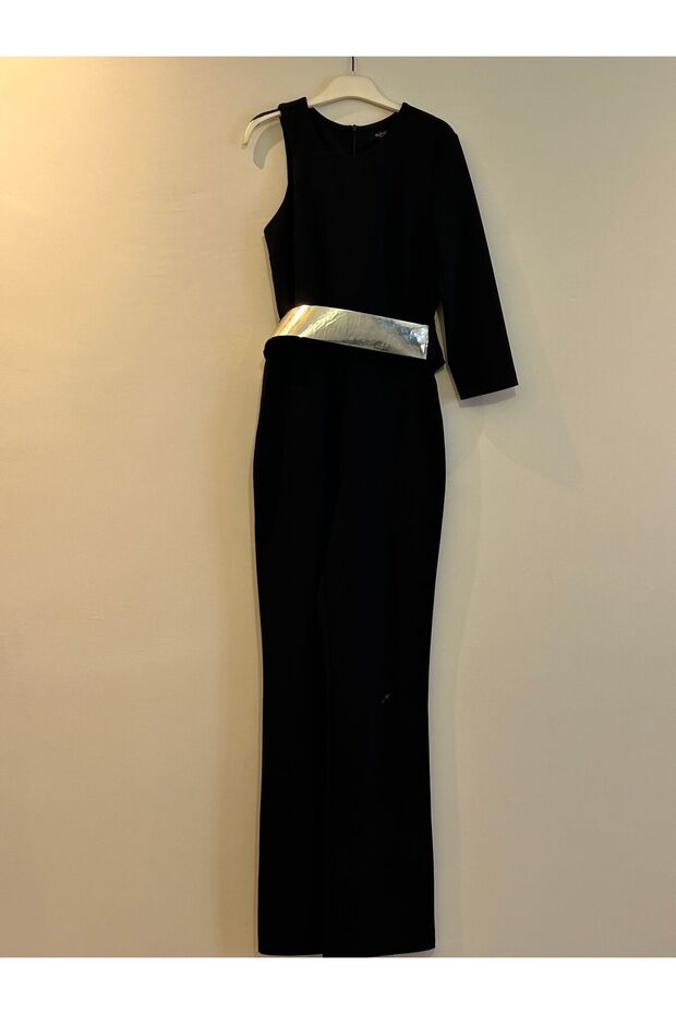 siyah tek kol tulum - 1