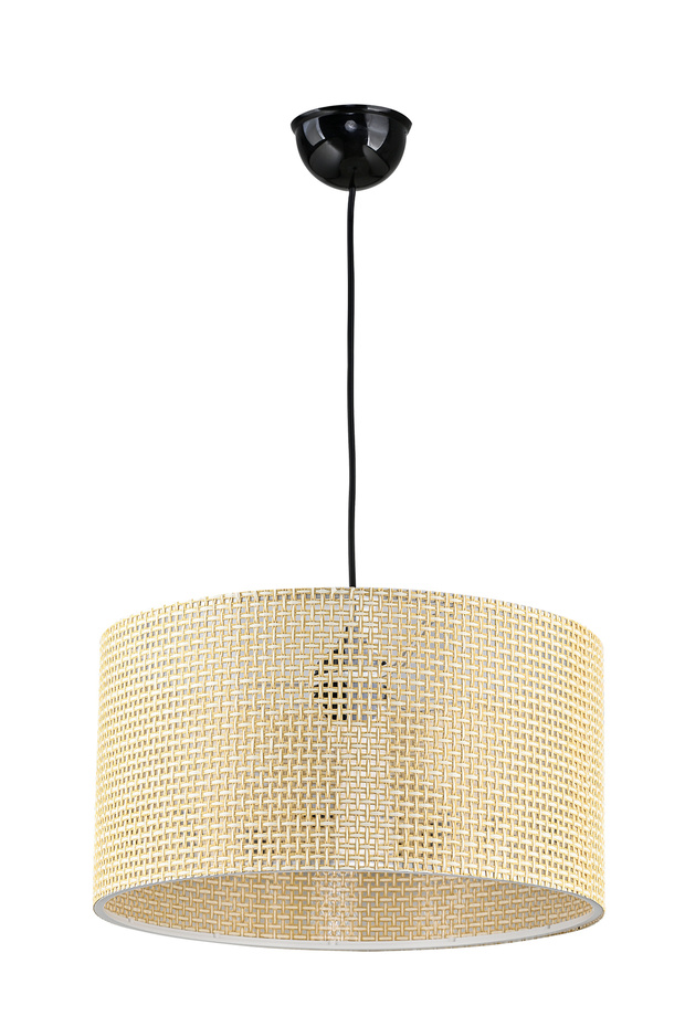 38'LİK Silindir Hazeran Rattan Sarkıt Avize - 6