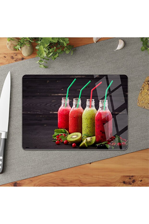 GLASS CUTTING BOARD | SUMMER FRUITS 25*35 GLASS CUTTING BOARD