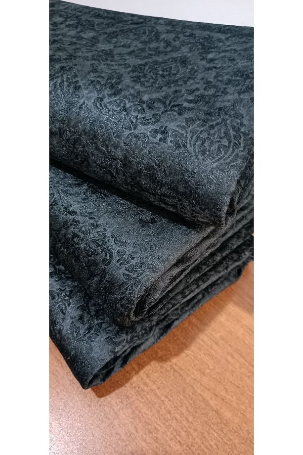 Ziganahome Osmanlı Damask Desen Siyah Süngeri Koltuk Örtüsü 1 Adet - 3