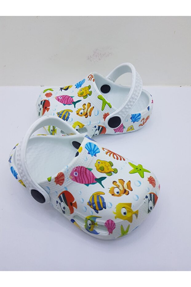 نعال أطفال منقوشة على شكل سمكة - 1