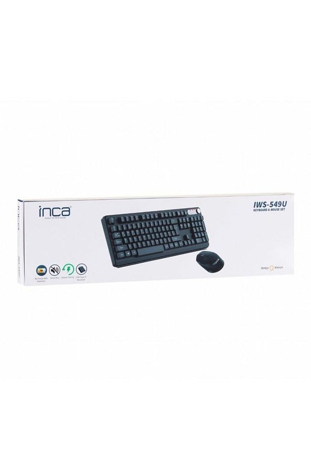 Iws-549u Rechargeable Silent Type-c Wireless Multimedia Klavye & Mouse Set - 1