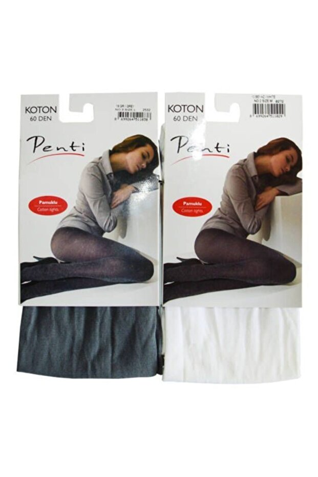 Cotton 60 Den Kilotlu Çorap 3'lü - 5