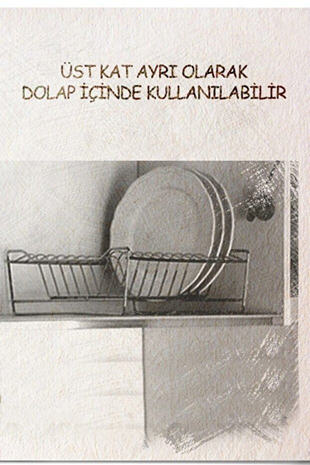 İKİ KATLI MODÜLER TABAKLIK BULAŞIKLIK KROM KB010 - 5