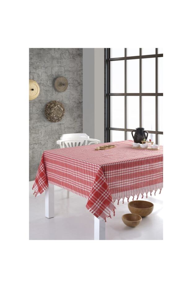 غطاء نزهة من القماش الأحمر متعدد الأغراض من ليدر - Voho Textile - 2