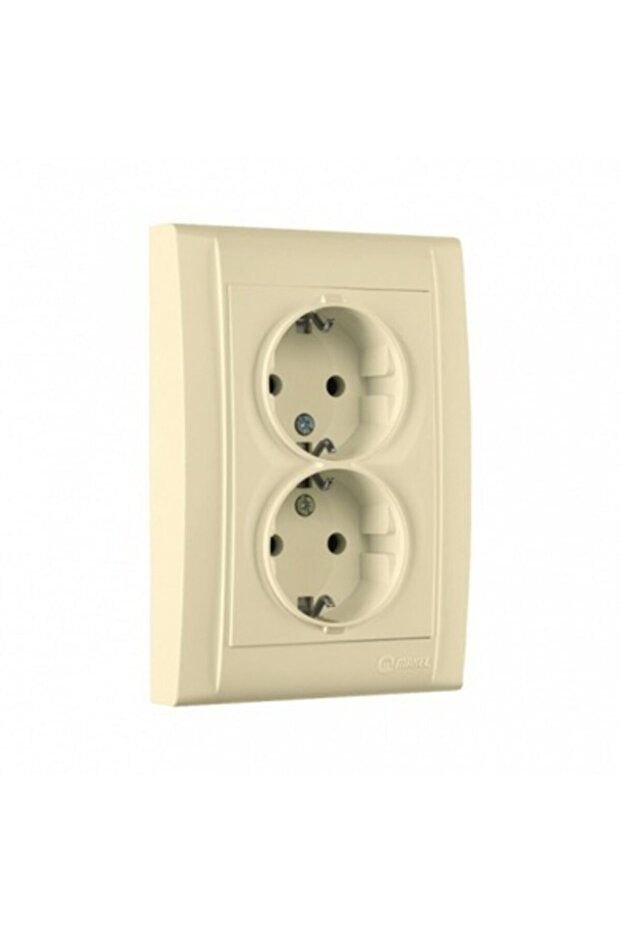 Defne Krem 2'li Topraklı Priz - 2