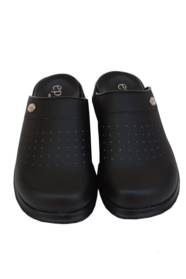 Siyah Anatomik Ortopedik Sabo Terlik - 5