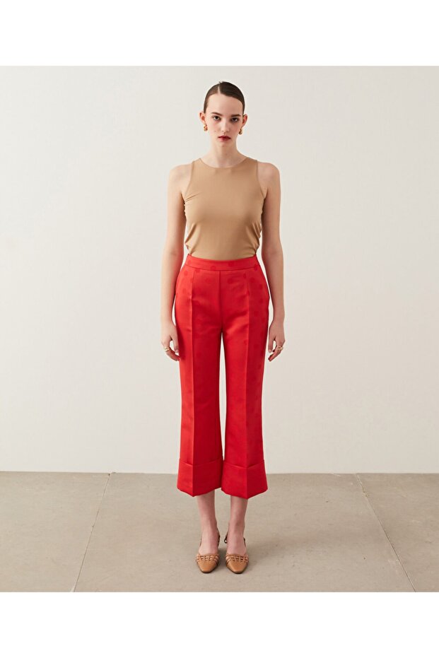 Polka Dot Pattern Trousers - 4