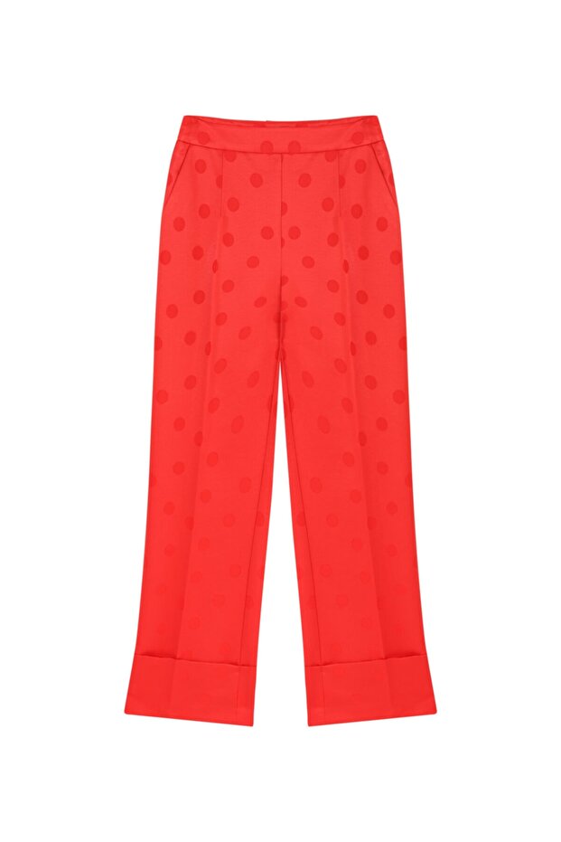 Polka Dot Pattern Trousers - 6