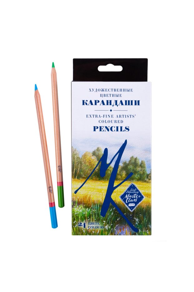 S.t. Petersburg Extra Fine Artissts Colored Pencils Master Class 24 Pack Cardboard Box