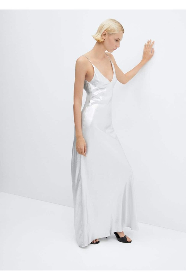 Rochie metalica lunga - 5