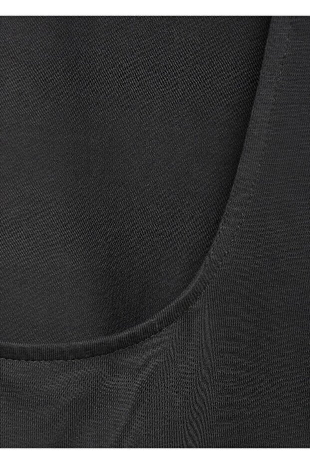 Kısa pamuklu tişört - 5