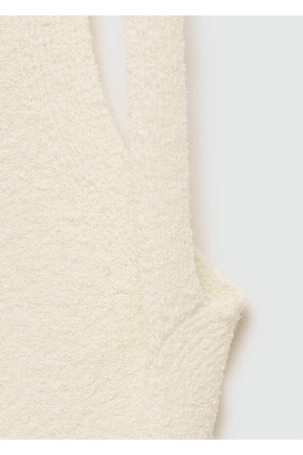 Sırtı açık triko elbise - 4