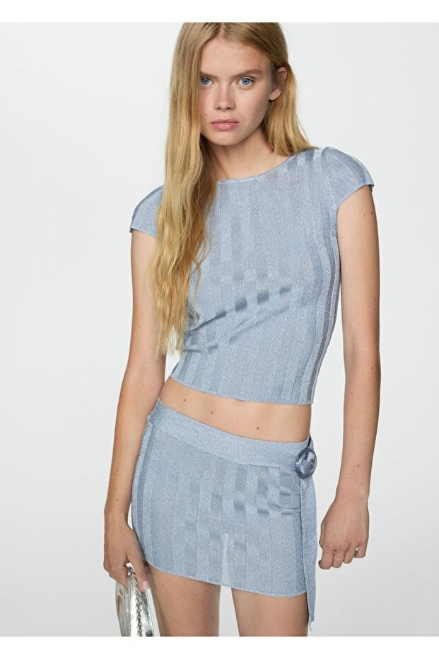 Lureks arkası açık bluz - 1