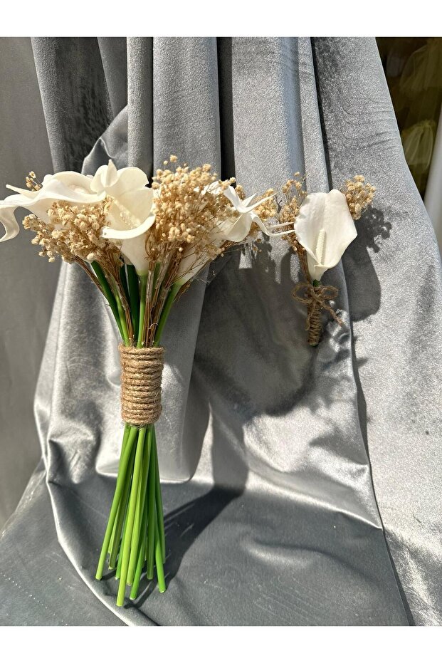 BRIDE'S HAND FLOWER WHITE TULIP PEONY MAGNOLIA ORNAMENT AND GALA FLOWER