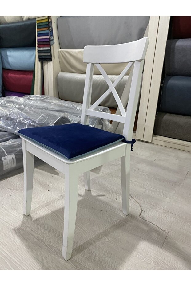 Beyaz Ahşap Sandalye - 1