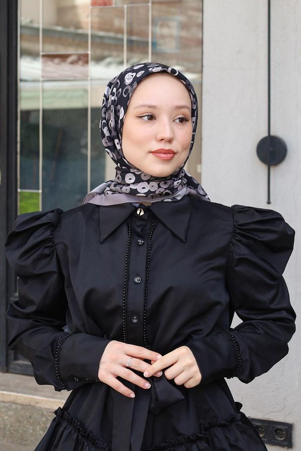Minimal Desenli Modal Eşarp MDLV03-04 - 1